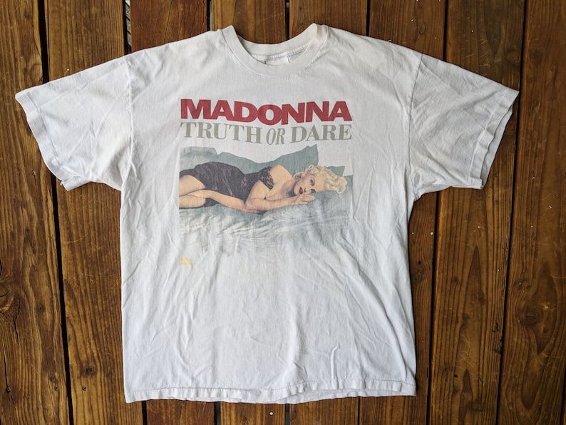 Vintage 90S Madonna Truth Or Dare Album Promo Tee
