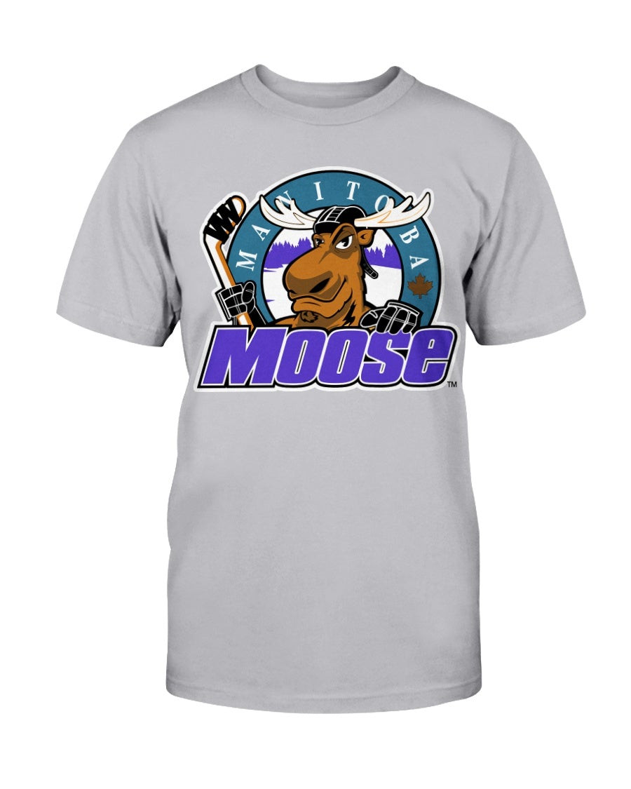 Vintage 90S Manitoba Moose Ahl Brown Purple Teal T Shirt 211111