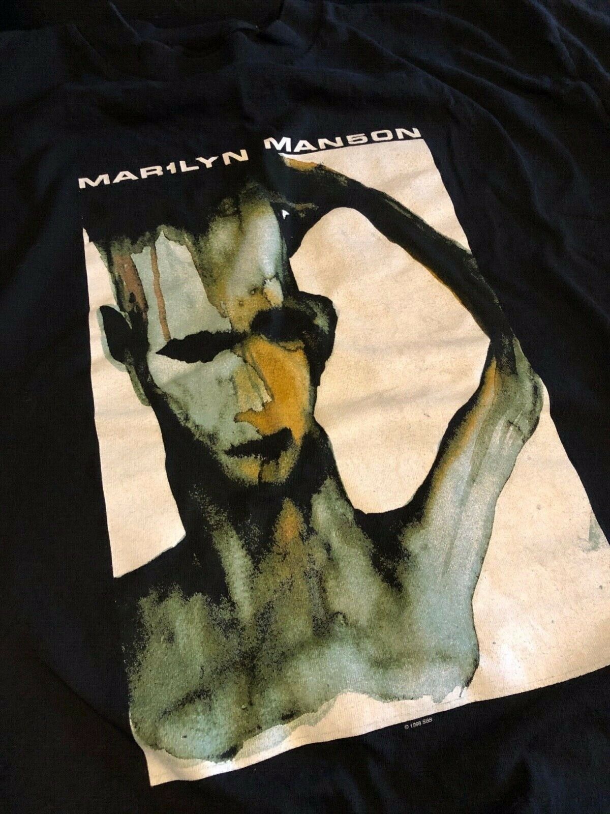 Vintage 90S Marilyn Manson Shirt The Dope Show vintage 90s marilyn manson shirt the dope show et6se