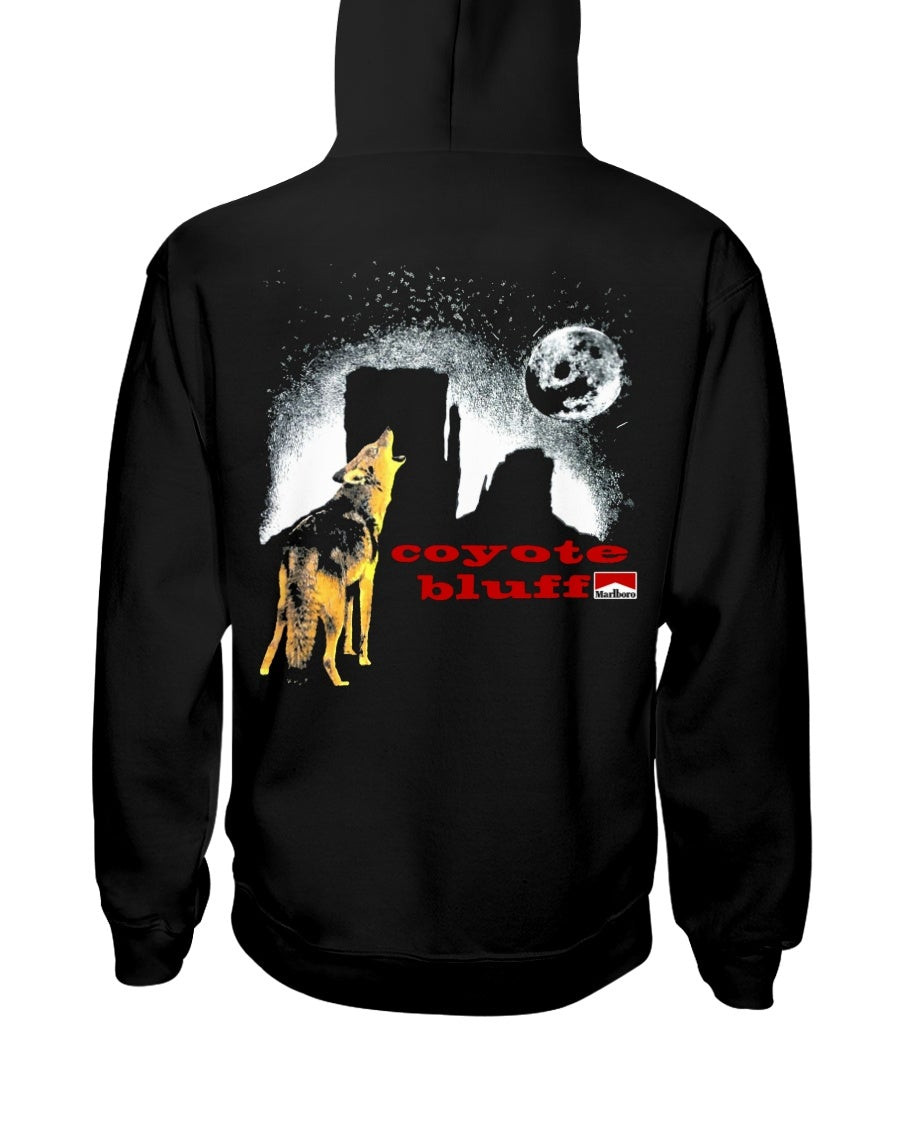Vintage 90S Marlboro Adventure Team Coyote Bluff Graphic Hoodie 081321