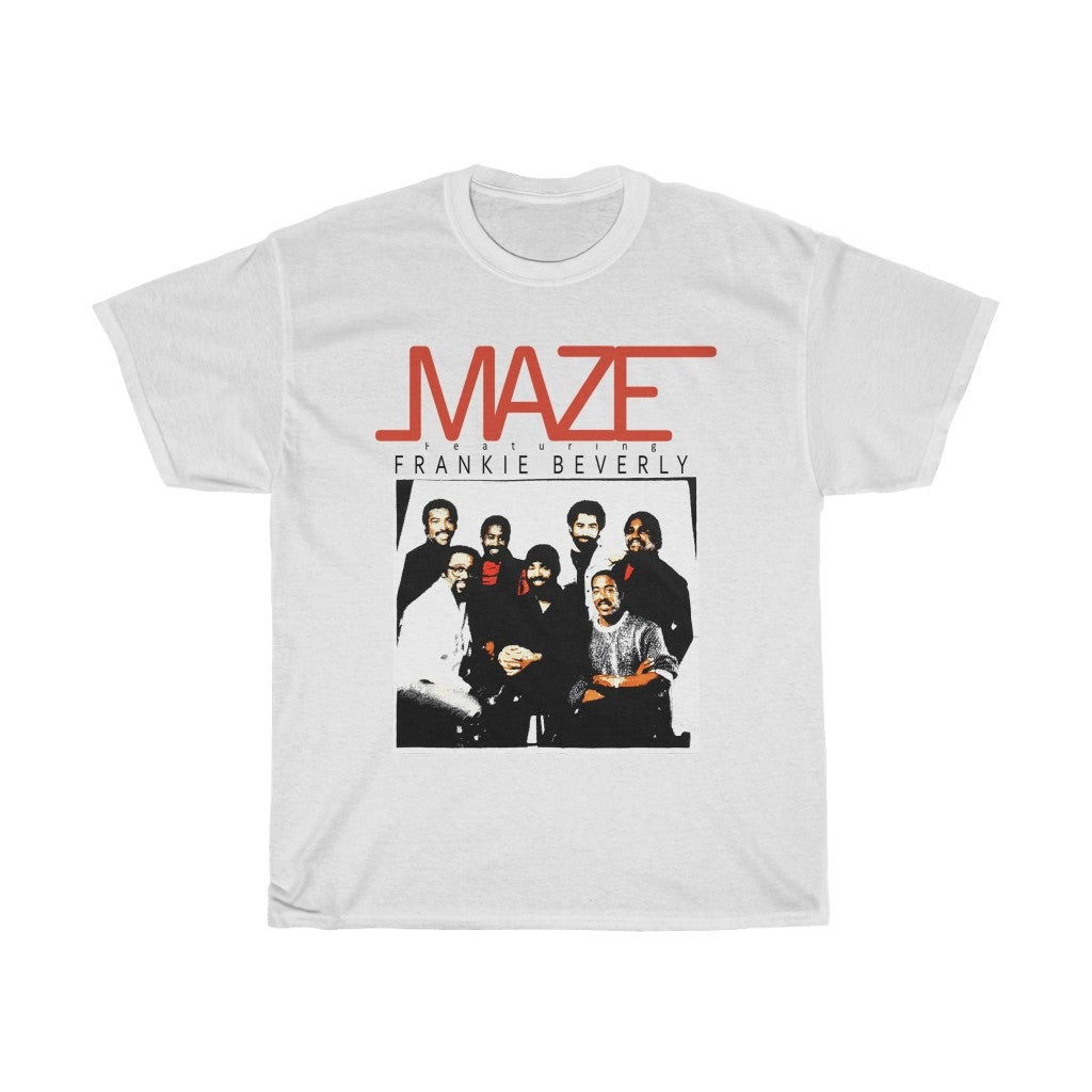 Vintage 90S Maze Featuring Frankie Beverly Unisex Heavy Cotton Tee 211118