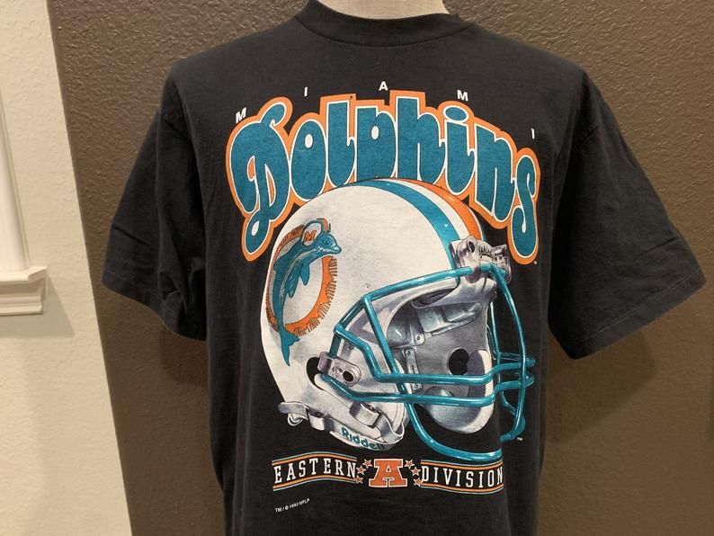 Vintage 90'S Miami Dolphins Nfl Football Shirt
