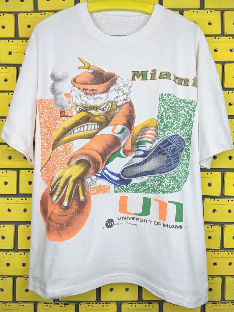 Vintage 90s Miami Hurricanes Shirt