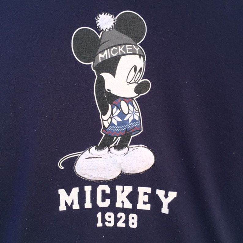 Vintage 90S Mickey Mouse Big Logo Hoodie