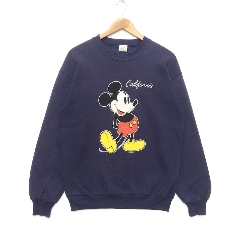Vintage 90S Mickey Mouse California 50 50 Sweatshirt
