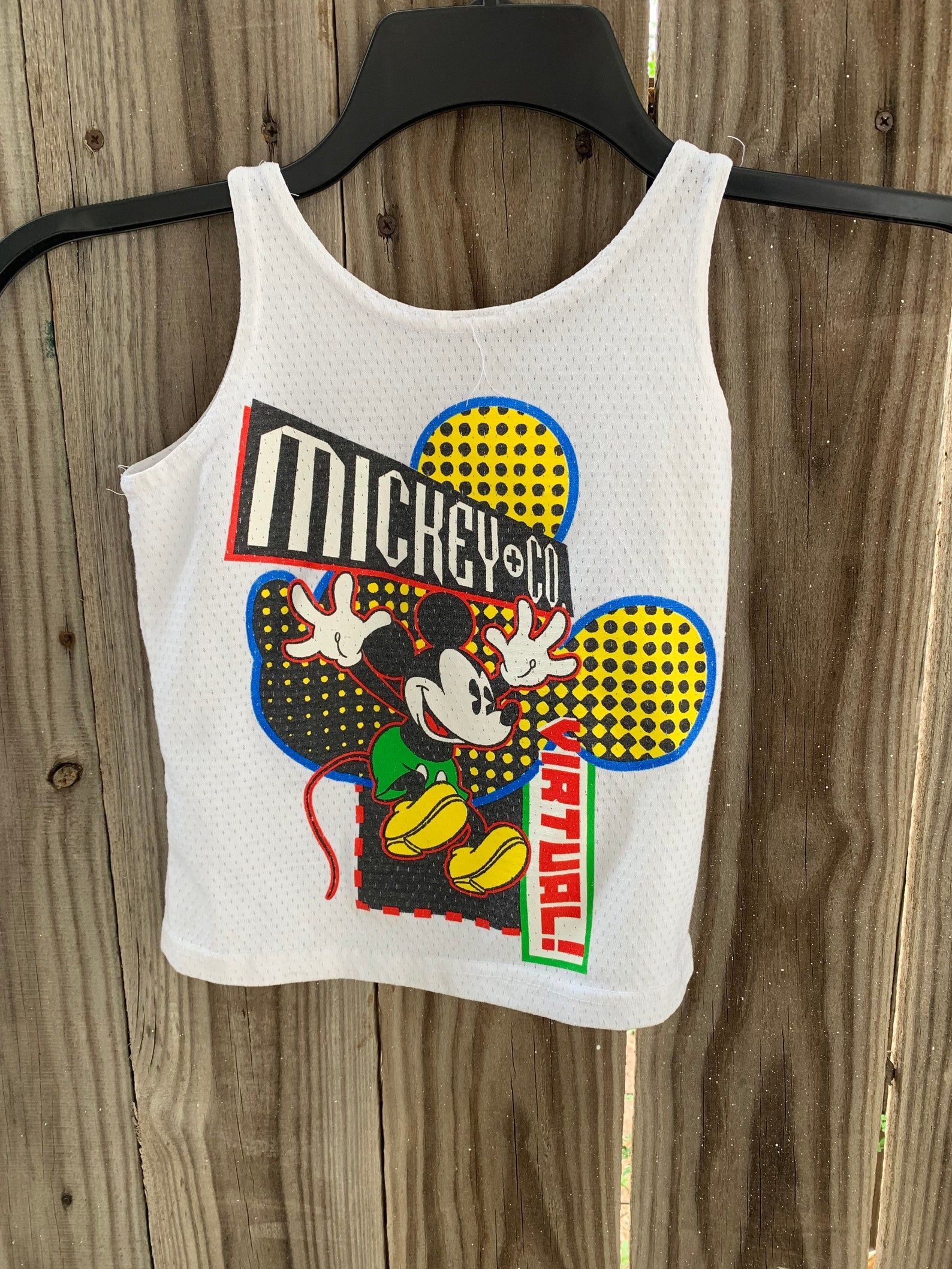 Vintage 90S Mikey Mouse Disney Tank Top For
