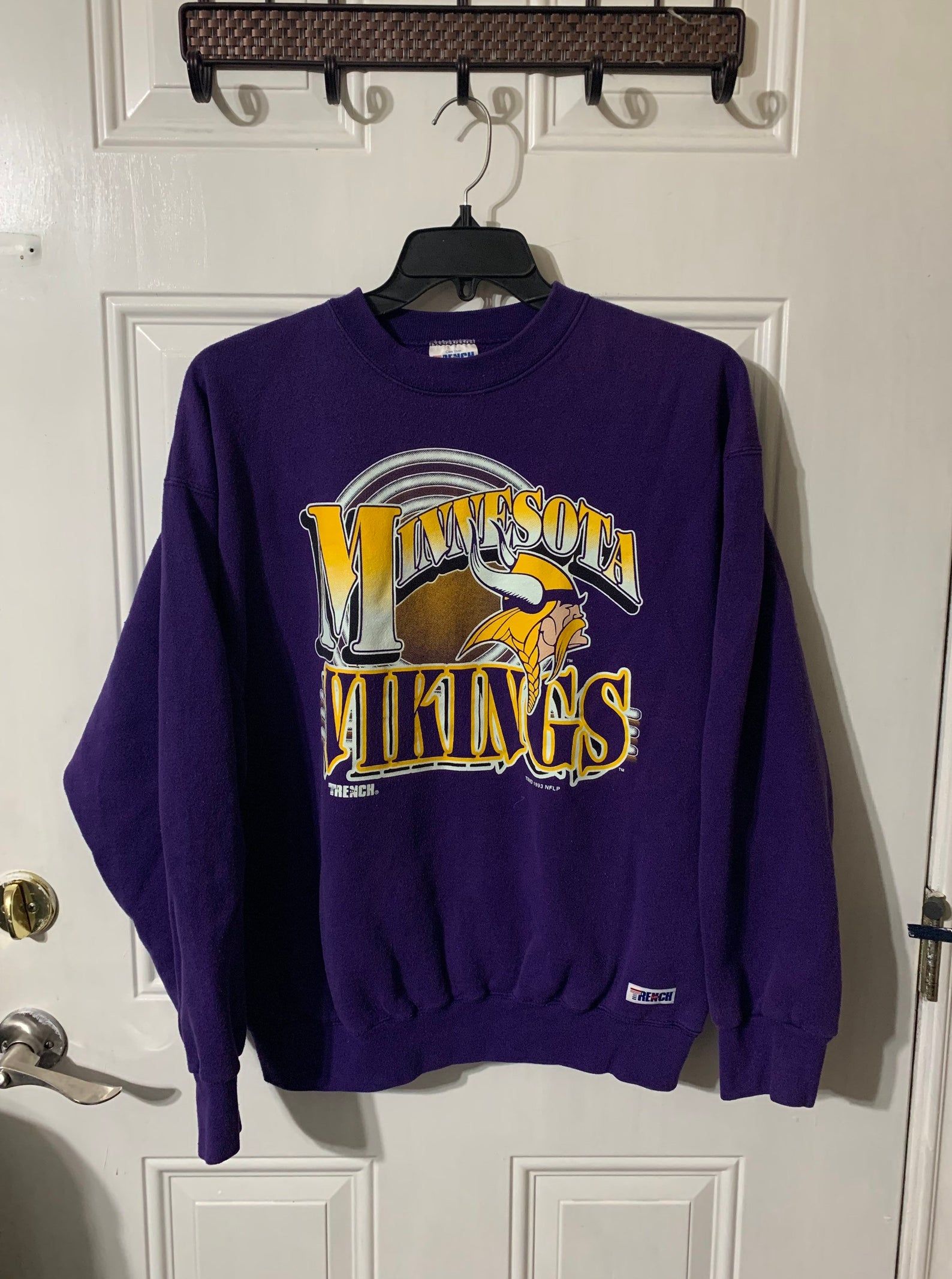 Vintage 90S Minnesota Vikings 1993 Nflp By Trench