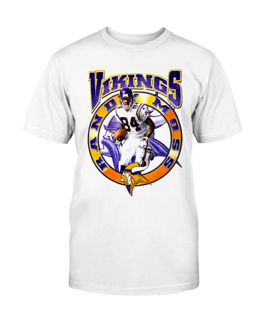 Vintage 90S Minnesota Vikings Randy Moss 84 Starter T Shirt 211125