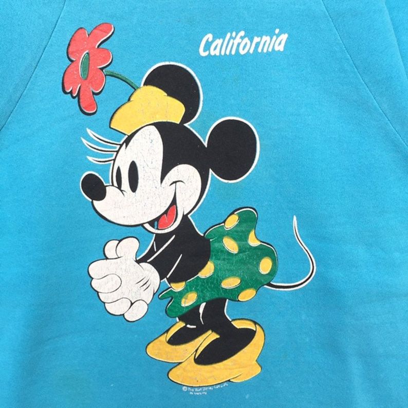 Vintage 90S Minnie Mouse California Big Logo Sweatshirt