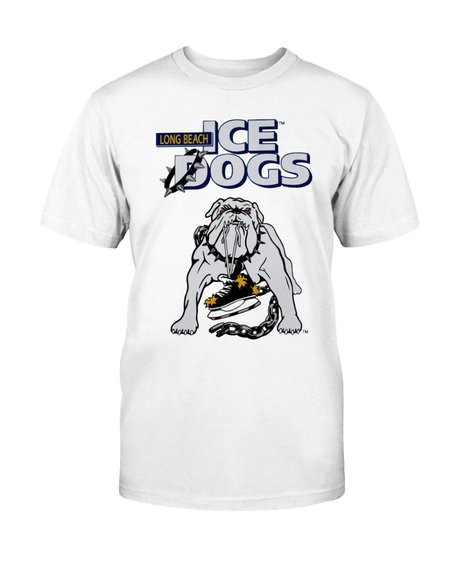 Vintage 90S Minor League Hockey Long Beach Ice Dogs T Shirt 211205