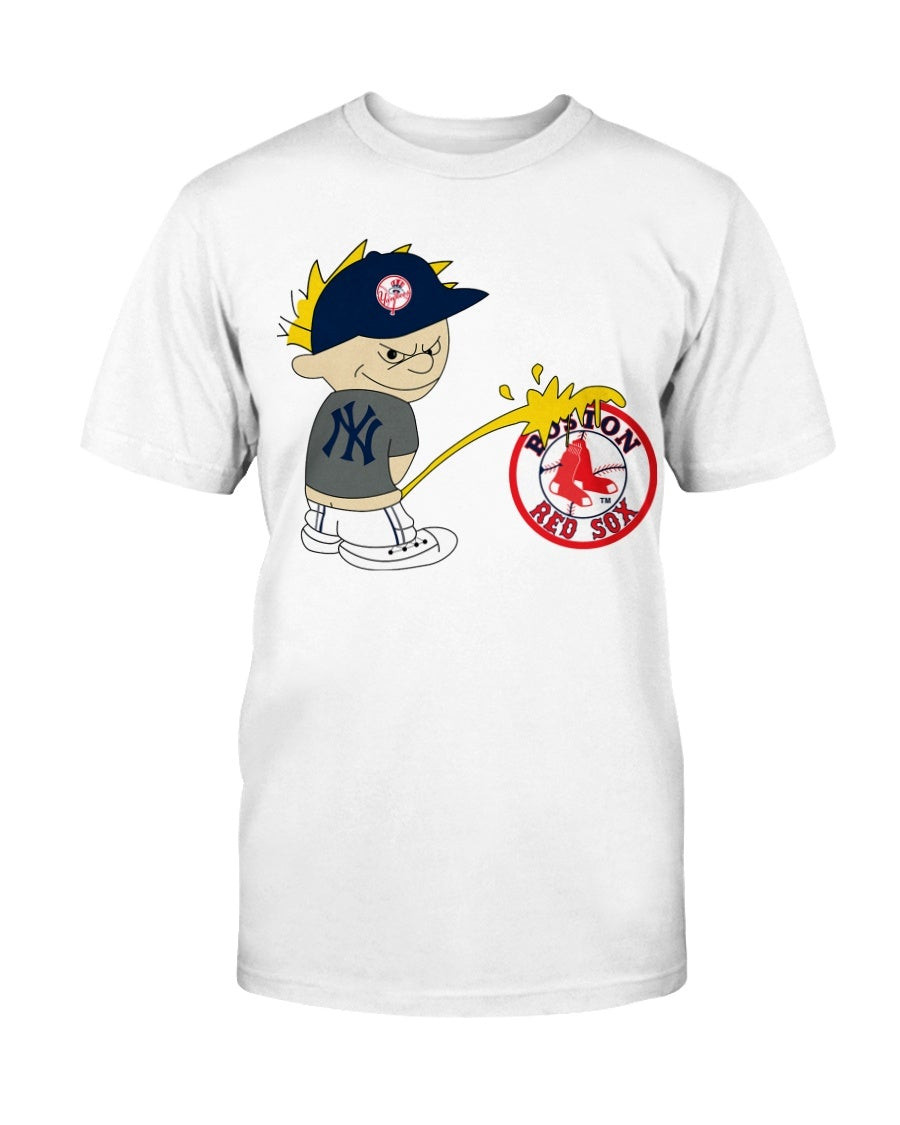 Vintage 90S Mlb New York Yankees Baseball Vs Boston Red Sox Baseball T Shirt 080821