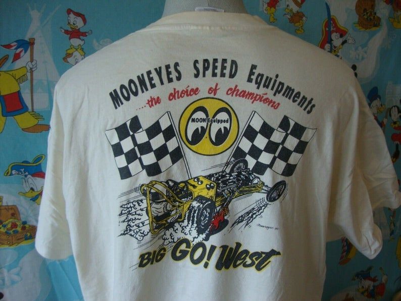 Vintage 90's Moon Eyes Equipped hot rod single stitch Shirt