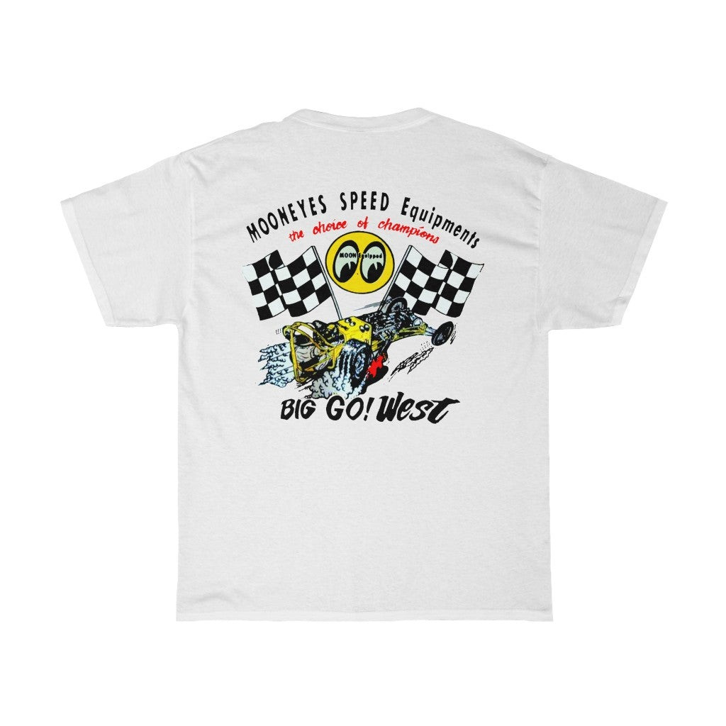 Vintage 90S Moon Eyes Equipped Hot Rod Tee 211120