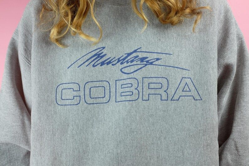 Vintage 90S Mustang Cobra Pullover Crewneck Sweatshirt Ford Mustang Sz Xl vintage 90s mustang cobra pullover crewneck sweatshirt ford mustang sz xl oe09r