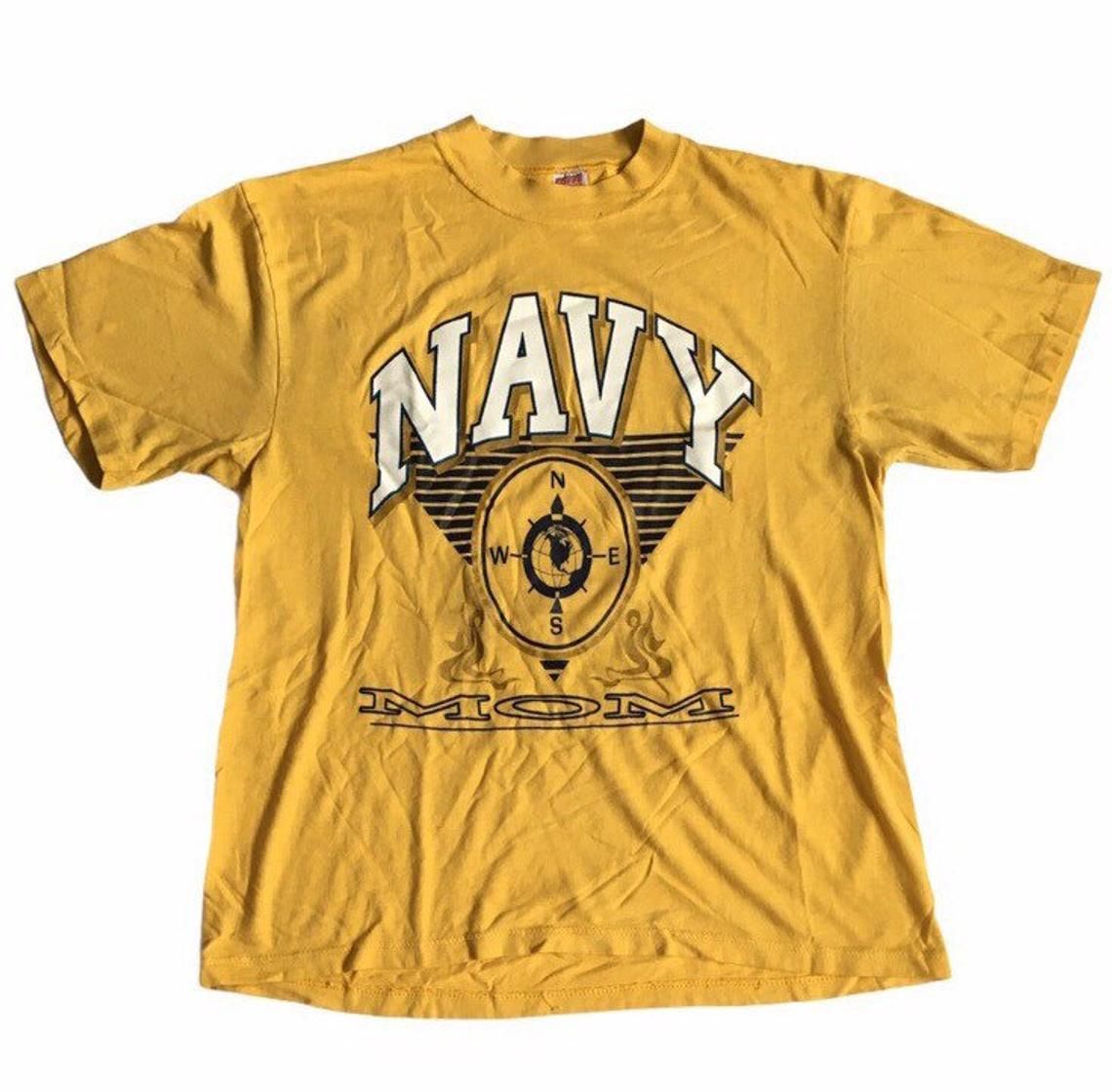 Vintage 90s Navy Mom Nautical Military shirt