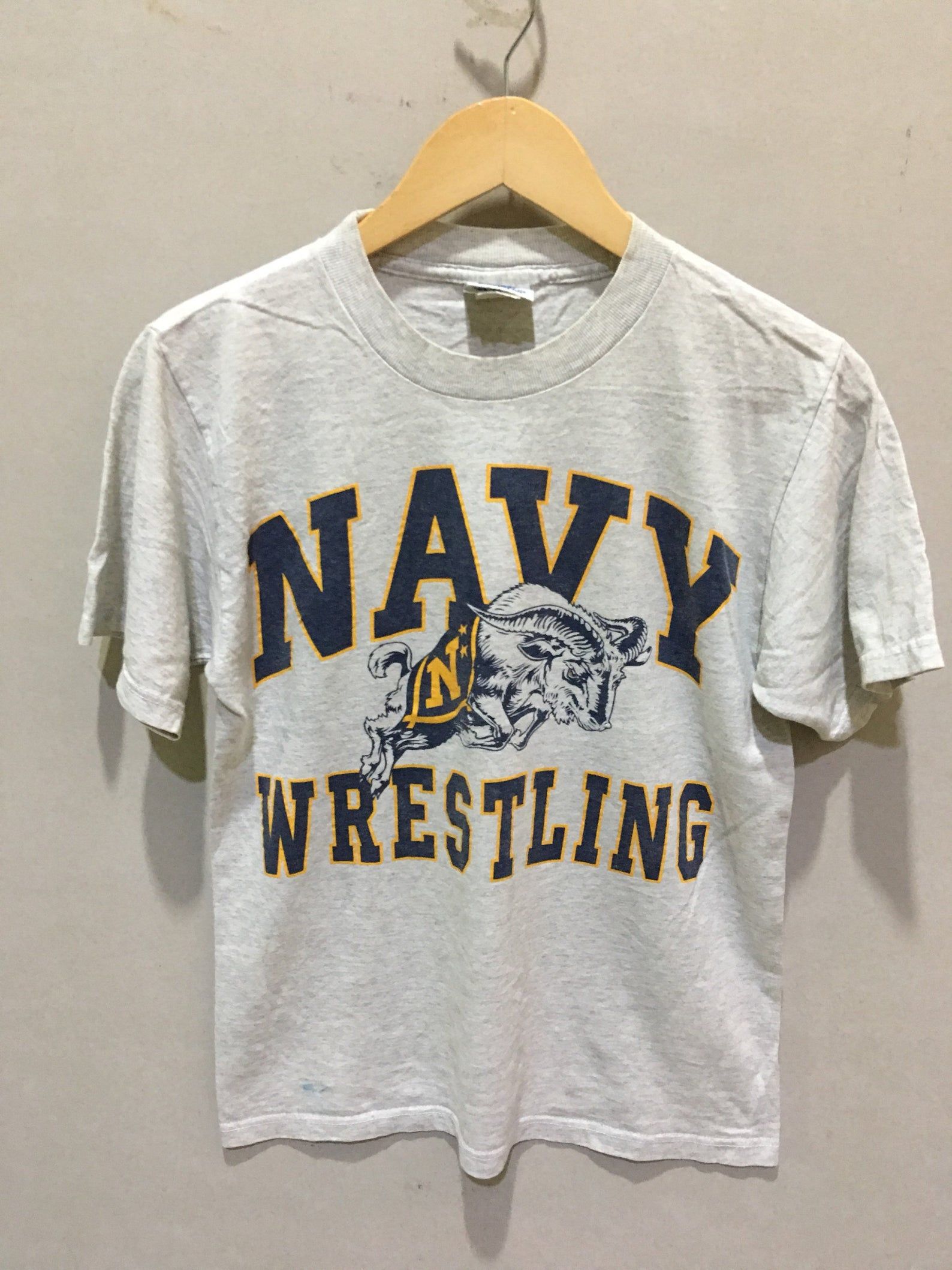 Vintage 90S Navy Wrestling Academy Wrestling Shirt