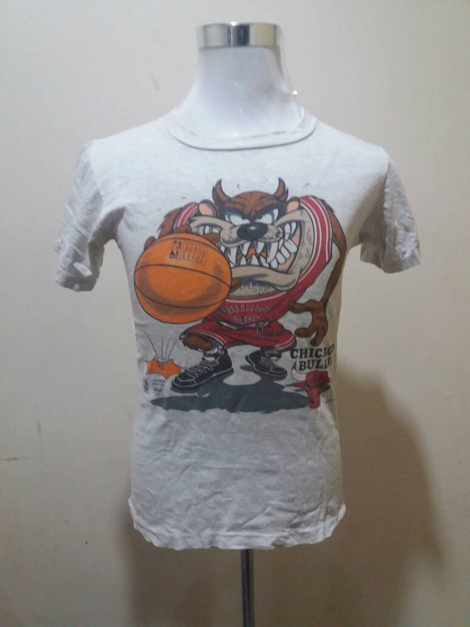 Vintage 90S Nba Chicago Bulls Warner Bros Shirt