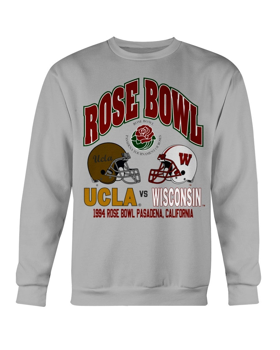 Vintage 90S Ncaa Ucla Bruins And Wisconsin Badgers Rose Bowl 1994 Graphic Sweatshirt 070521