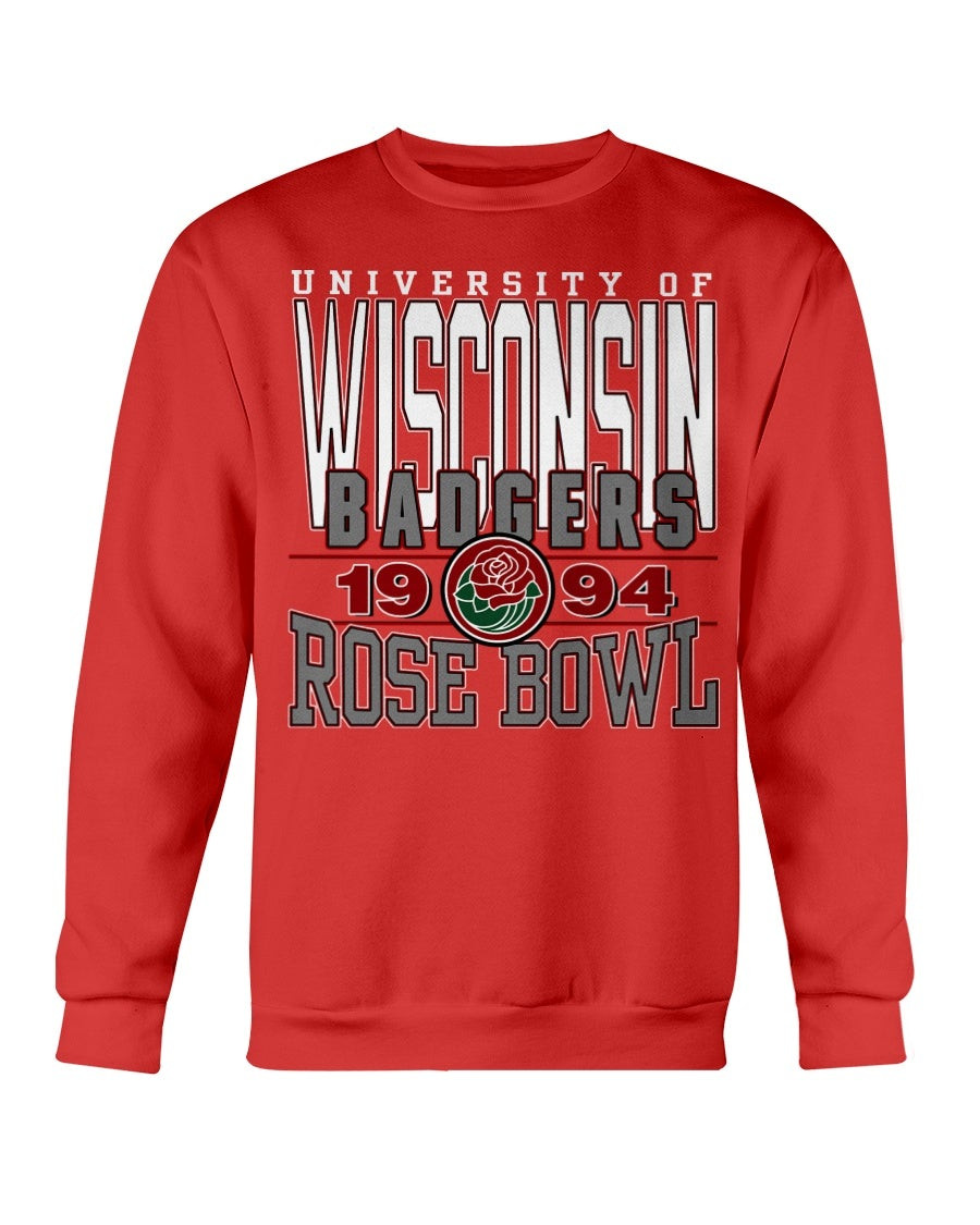 Vintage 90S Ncaa Wisconsin Badgers Rose Bowl 1994 Sweatshirt 210923