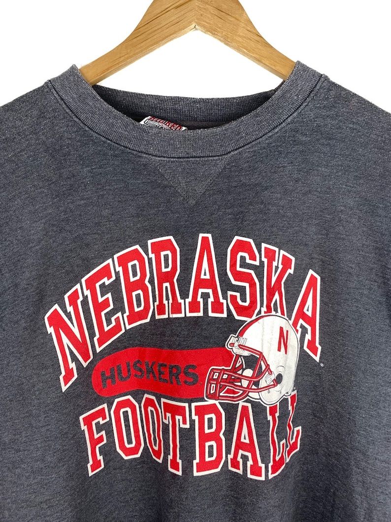 Vintage 90S Nebraska Huskers Football Sweatshirt