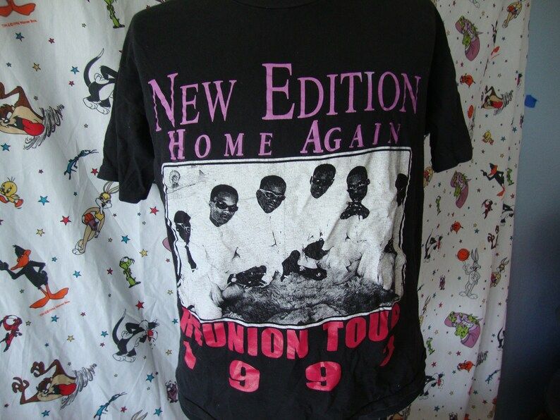 Vintage 90S New Edition 1997 Keith Sweat Black Street No Diggity Bootleg Rap Hip Hop Concert Tour T Shirt