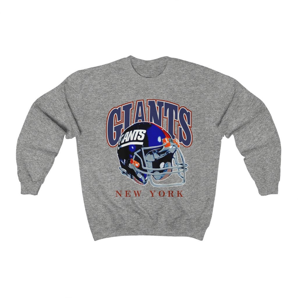 Vintage 90S New York Giants Helmet Nfl Football Sweatshirt 211119