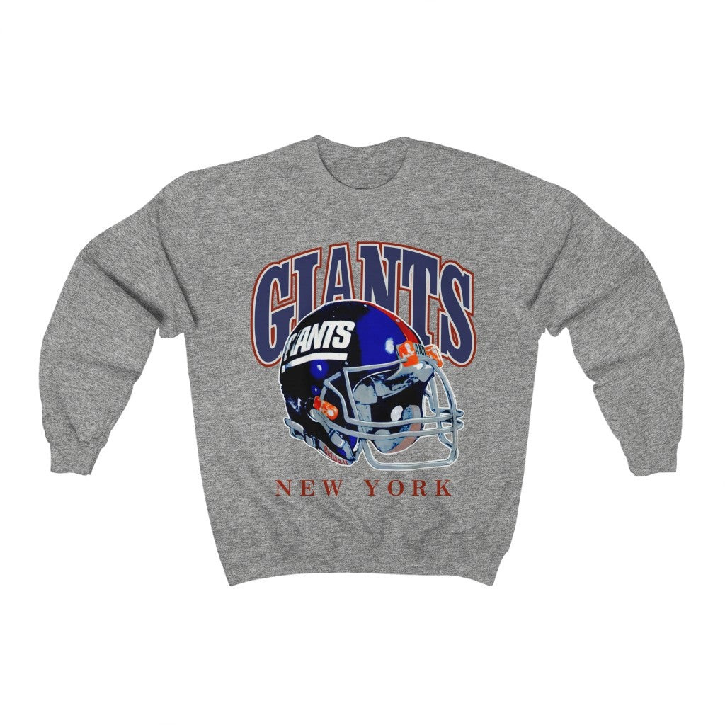 Vintage 90S New York Giants Helmet Nfl Football Sweatshirt 211204