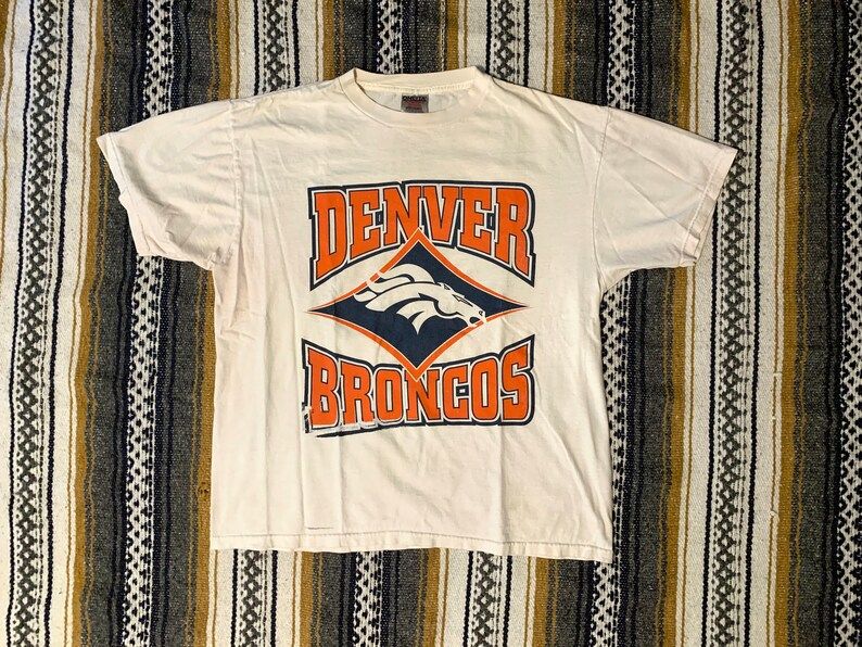 Vintage 90S Nfl Denver Broncos Lets Do It Again Dallas Cowboys Shirt
