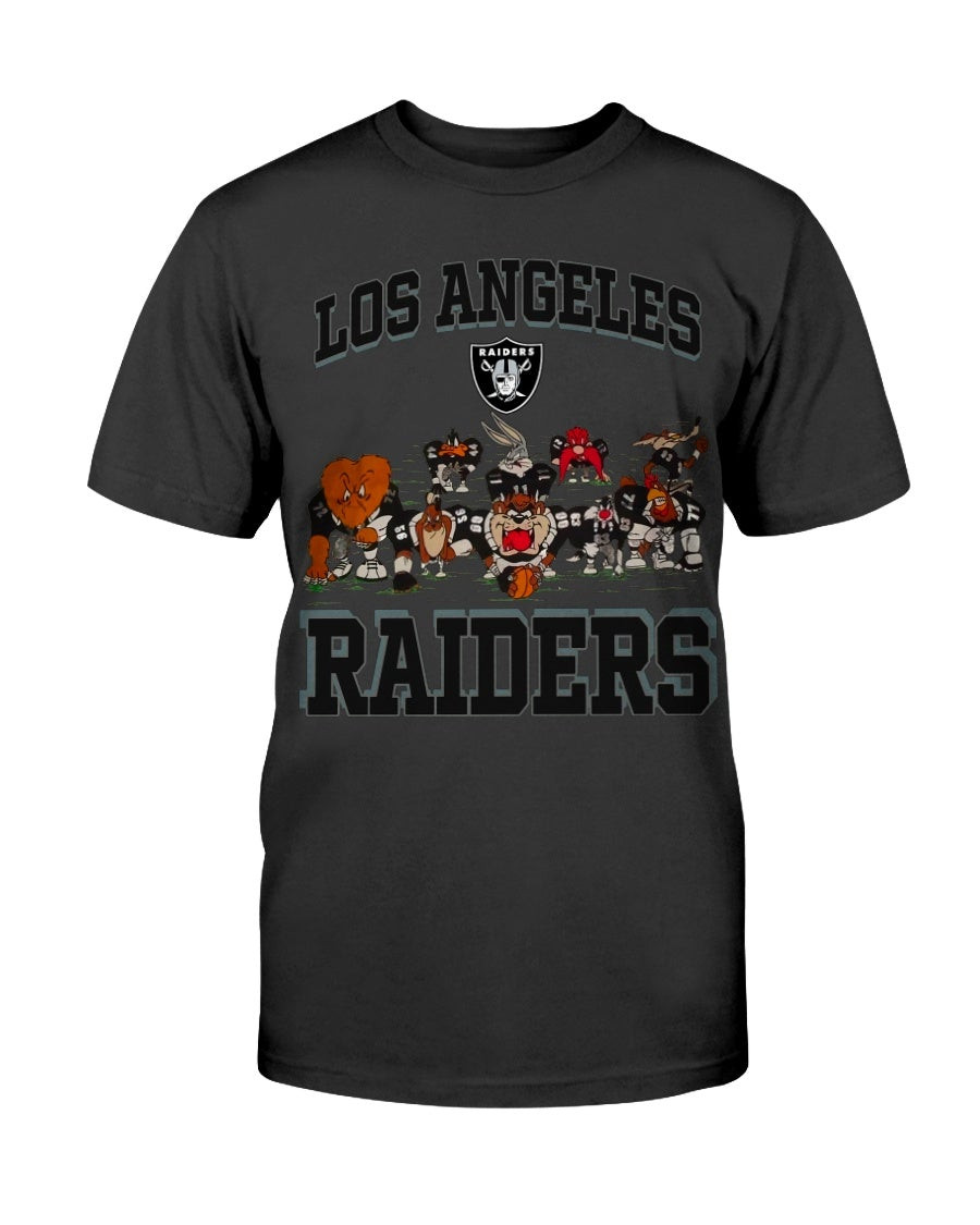 Vintage 90S Nfl Oakland Raiders Looney Tunes Cartoon Football T Shirt 080921