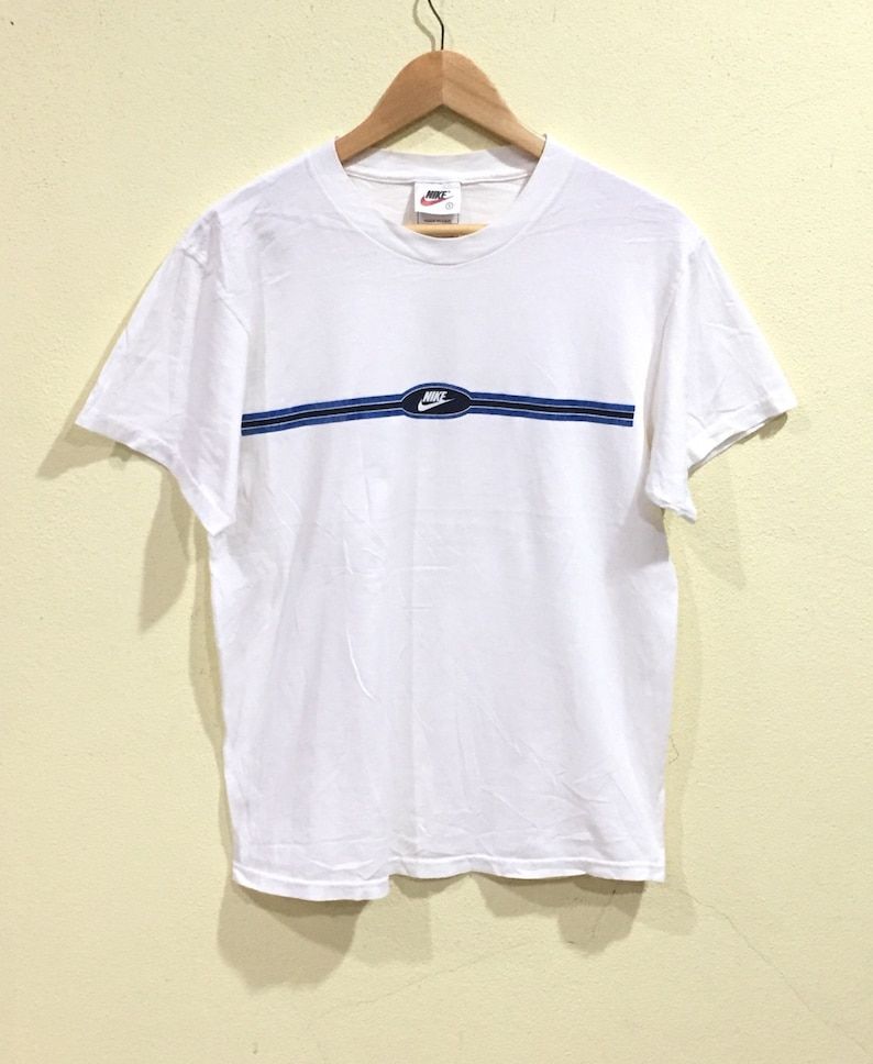 Vintage 90S Nike T Shirt Nike Usa Nike Swoosh Sportwear Hip Hop Rap Skater Skateboards Small Size Excellent