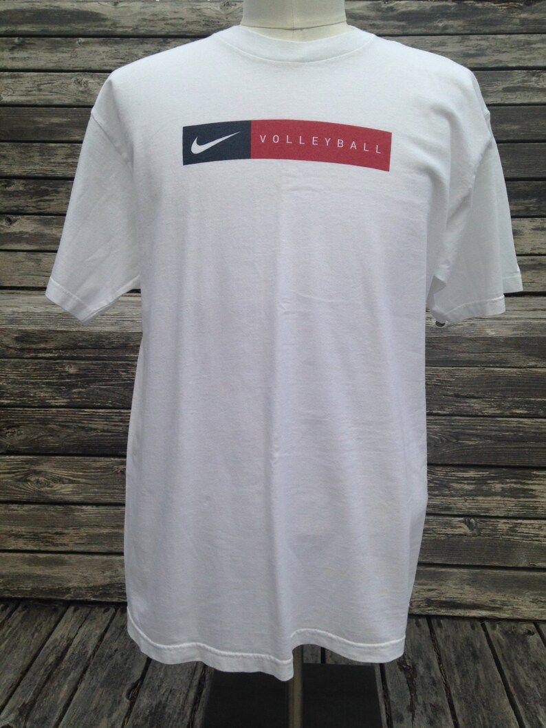 Vintage 90S Nike Volleyball T Shirt Mediumlarge