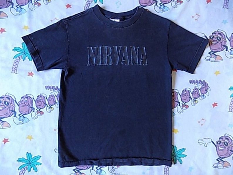 Vintage 90S Nirvana T Shirt Size Small Worn In Grunge