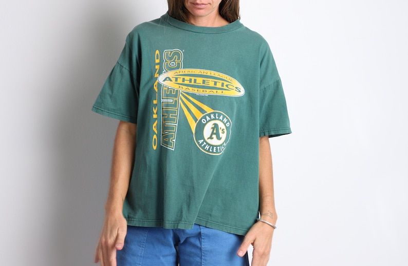 Vintage 90S Oakland Athletics Baseball Vintage Boxy 1995 T Shirt