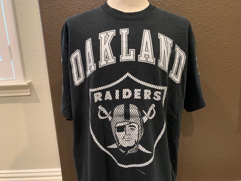 Vintage 90'S Oakland Raiders Nfl Football Shirt