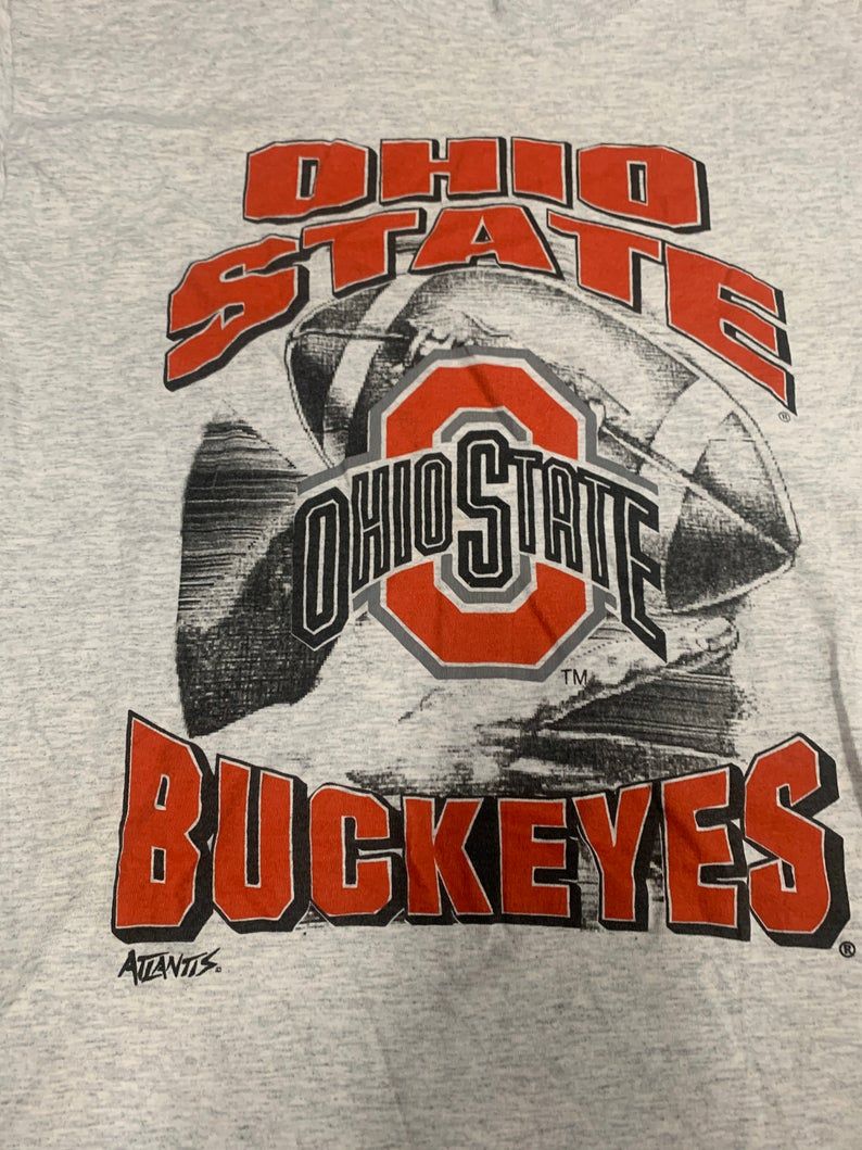 Vintage 90S Ohio State Buckeyes Football Shirt Single Stitch Shirt
