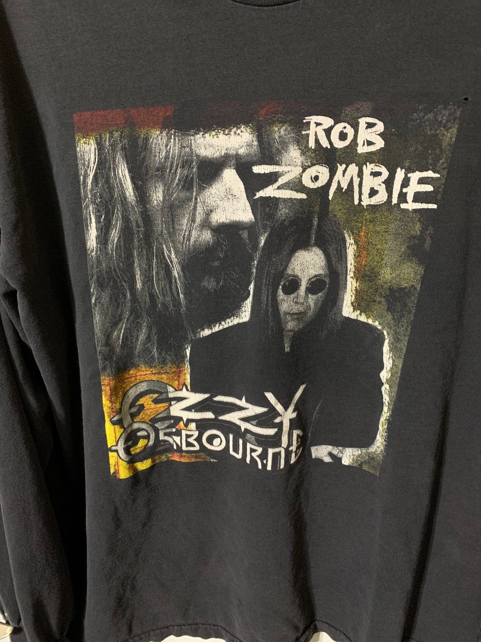 Vintage 90S Ozzy Osbourne And Rob Zombie Concert Tour Shirt X