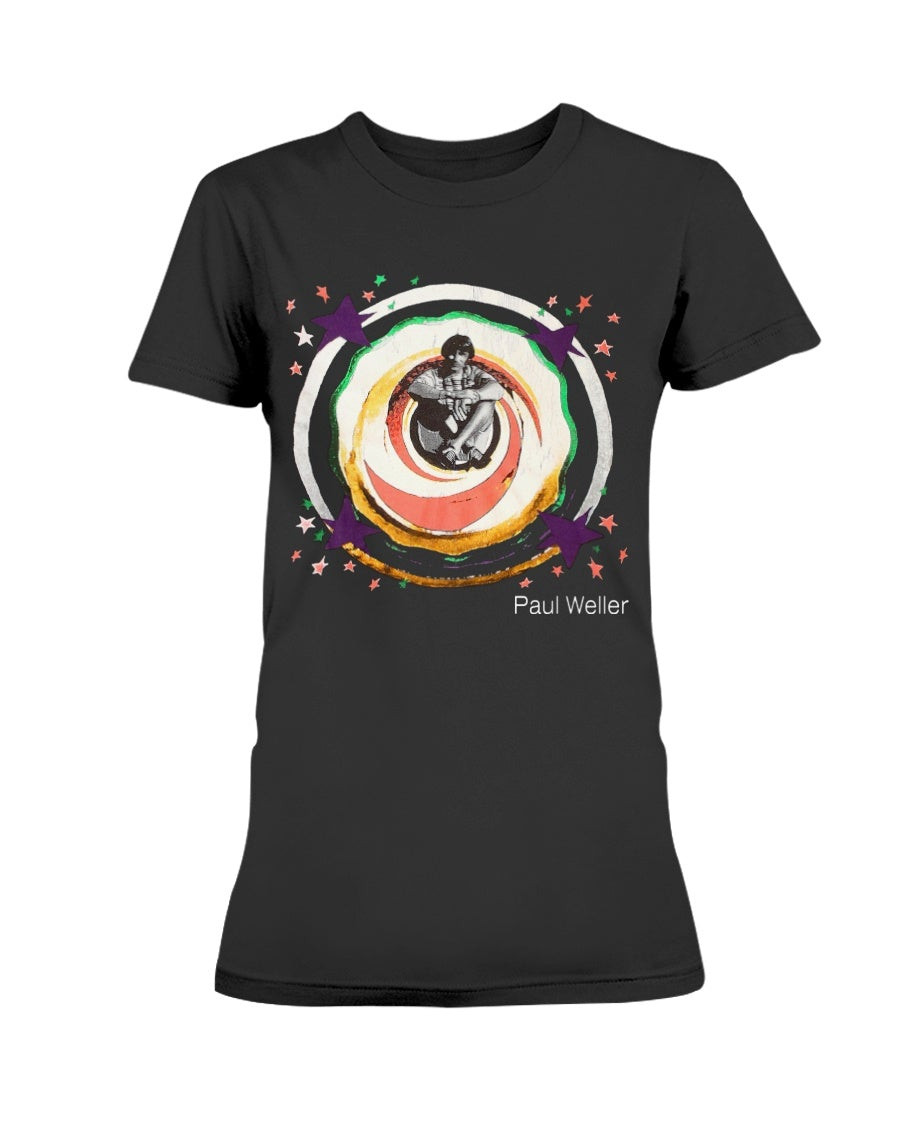 Vintage 90S Paul Weller English Singer And Song Writer New Wave Music From The Jam Band Ladies T Shirt 080221