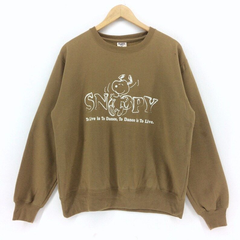 Vintage 90S Peanuts Snoopy Big Logo Sweatshirt