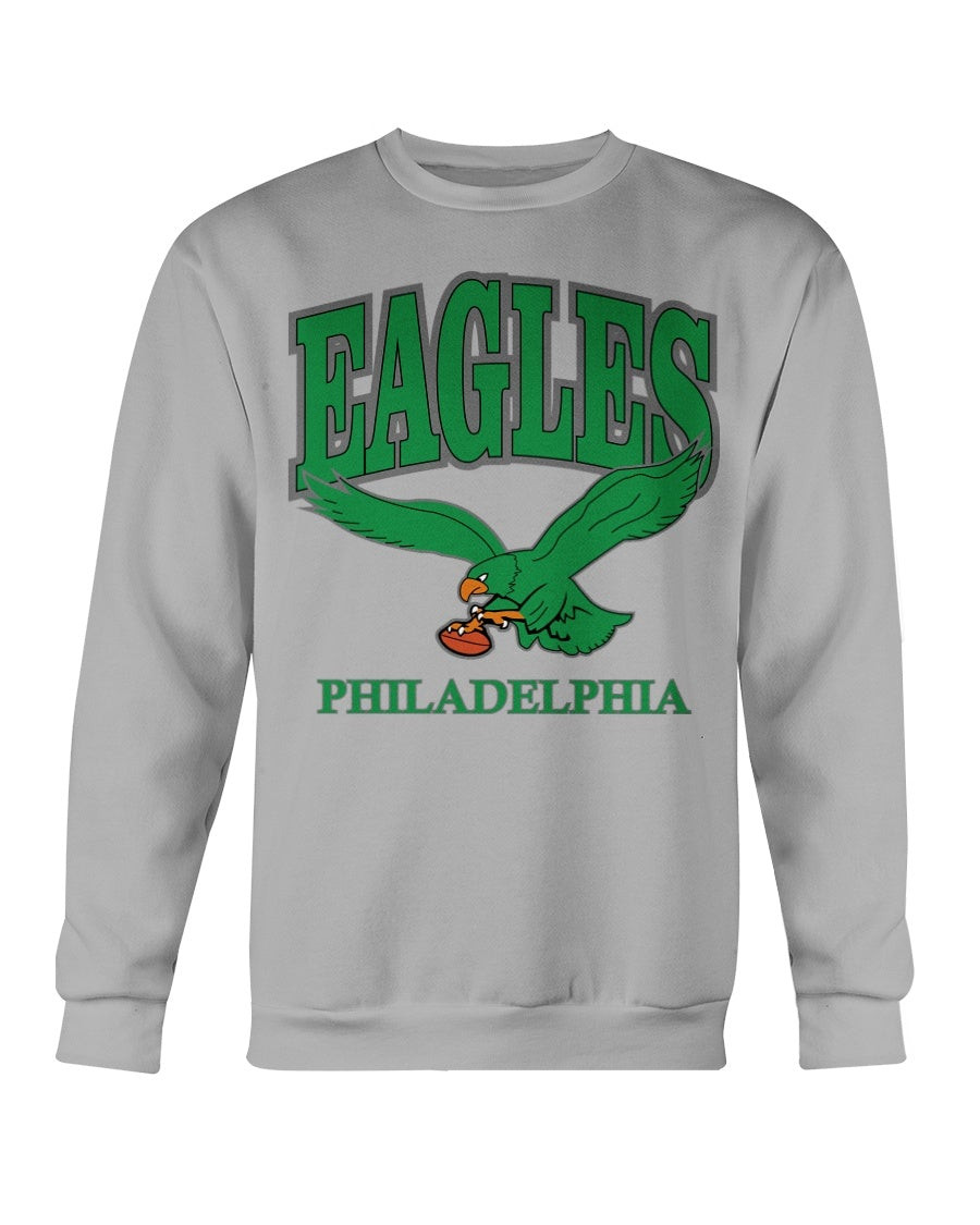 Vintage 90S Philadelphia Eagles Kelly Old Logo Sweatshirt 082221