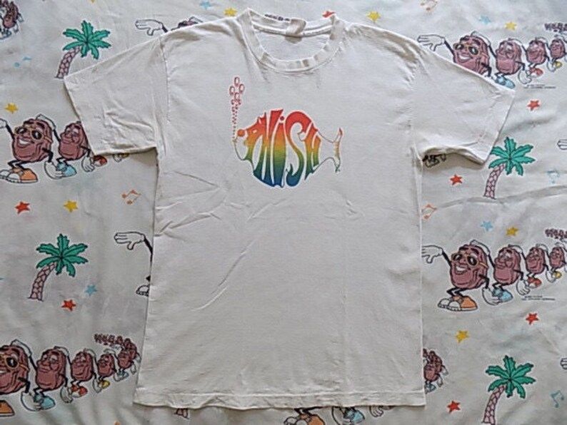 Vintage 90S Phish Logo T Shirt Edium Jam Band Hippy Dead Head