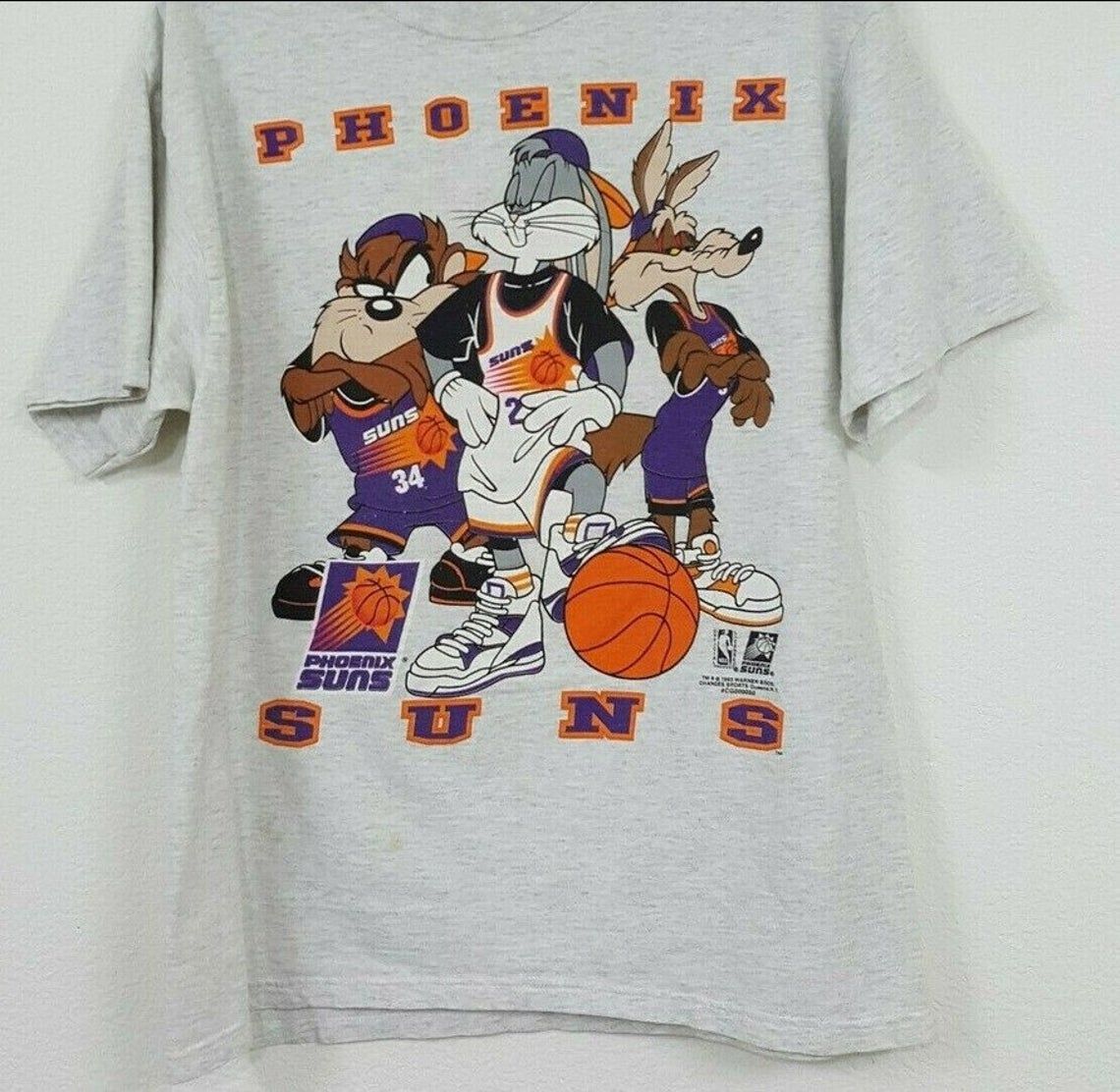 Vintage 90s Phoenix Suns Looney Tunes I'm Your Huckleberry shirt