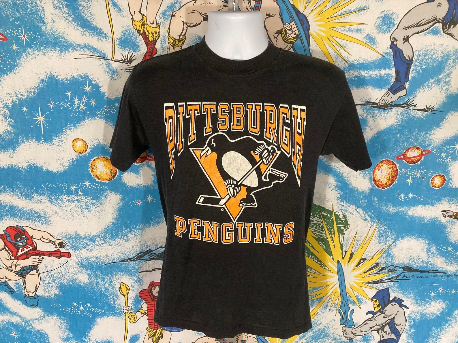 Vintage 90S Pittsburgh Penguins Jagr Shirt - Sz M S Tight And - Single Stitch Tee