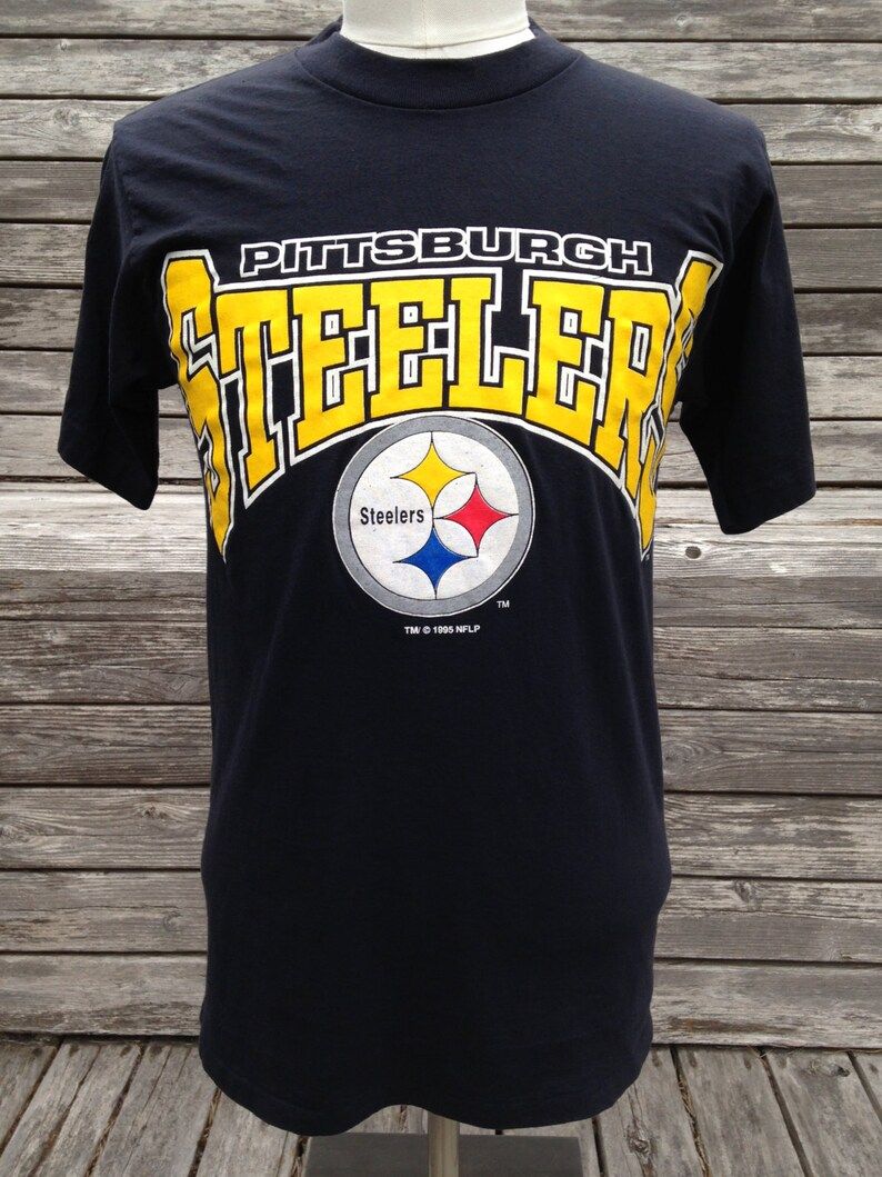 Vintage 90S Pittsburgh Steelers Logo 7 T Shirt Small