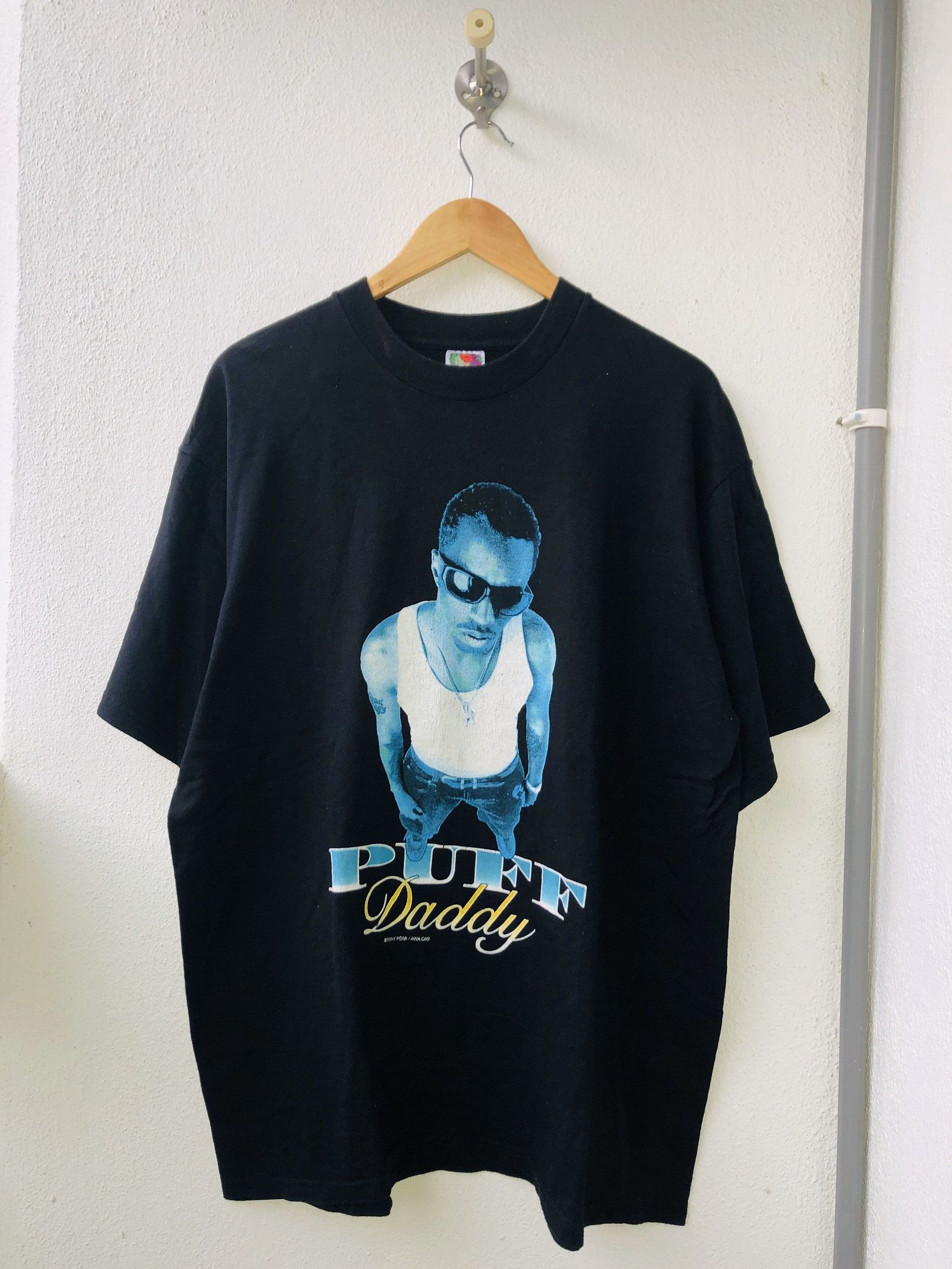 Vintage 90's Puff Daddy American Rapper Bad Boy Records 1997 Awa Corp Promo shirt