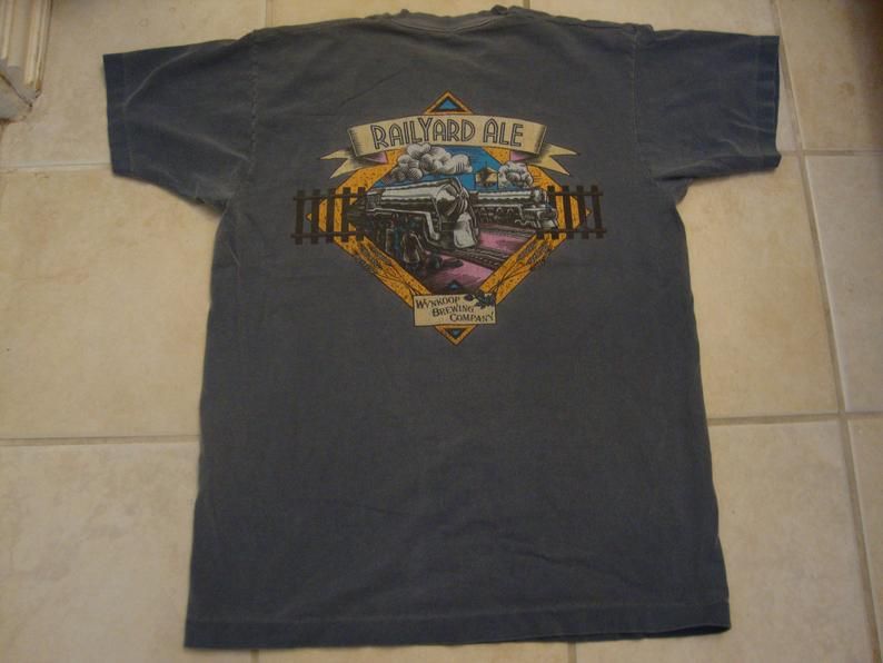 Vintage 90'S Railyard Ale Wynkoop Brewing Company Beer Alcohol Shirt