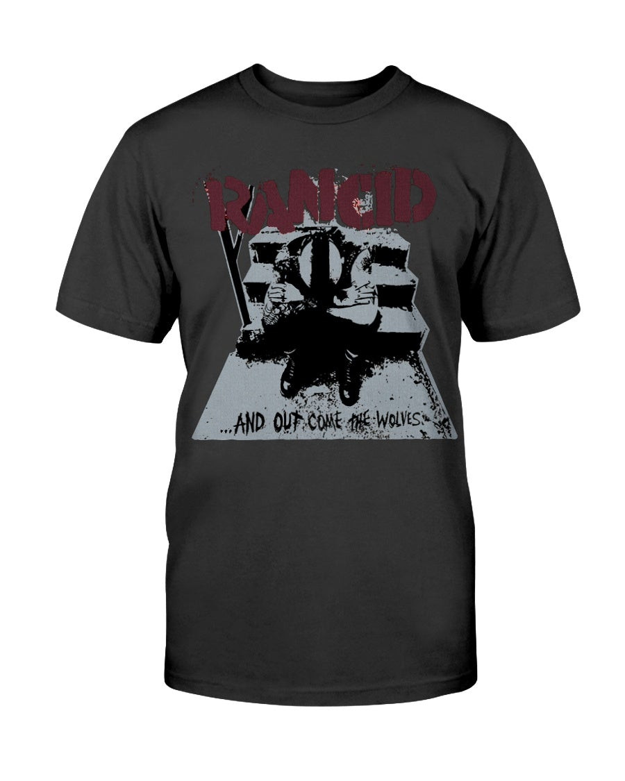 Vintage 90S Rancid And Out Come The Wolves 1996 Tour Band Punk Sex Pistols The Clash Gbh T Shirt 080821 vintage 90s rancid and out come the wolves 1996 tour band punk sex pistols the clash gbh t shirt 080821 ifm9g