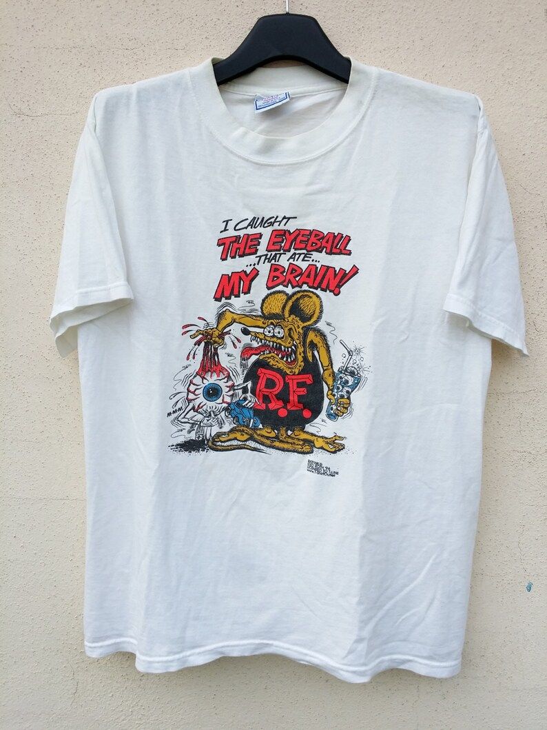 Vintage 90S Ratfink Ed Roth 1996 Made In Usa Tee T Shirt