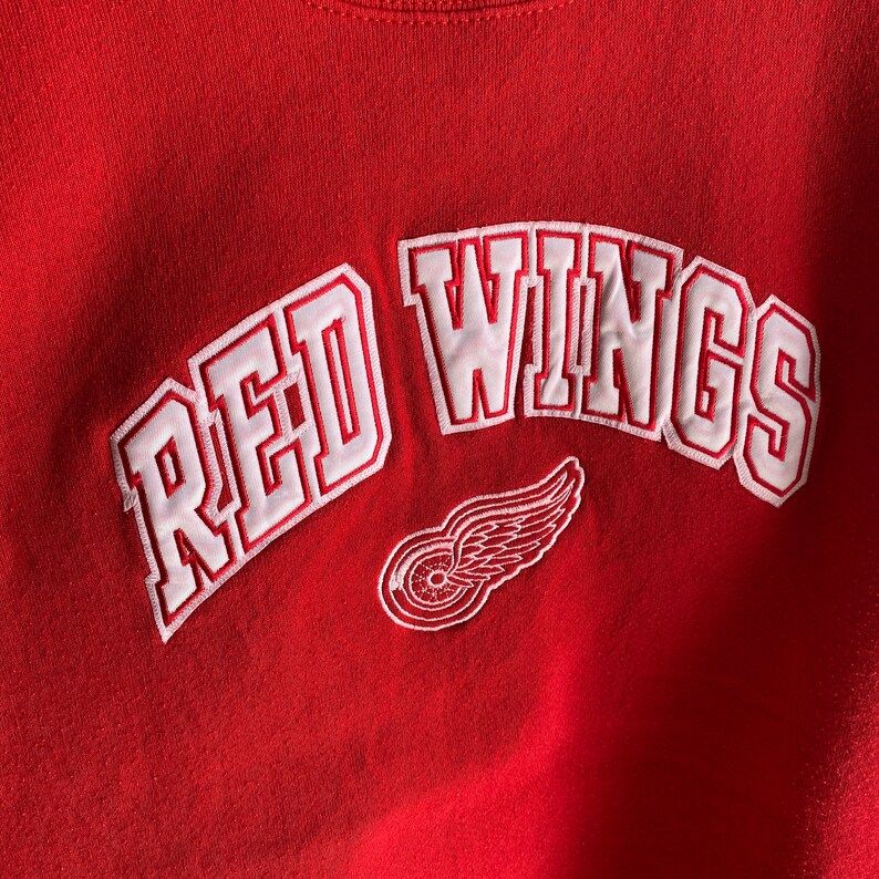 Vintage 90S Red Wings Hockey Nhl Sweatshirt