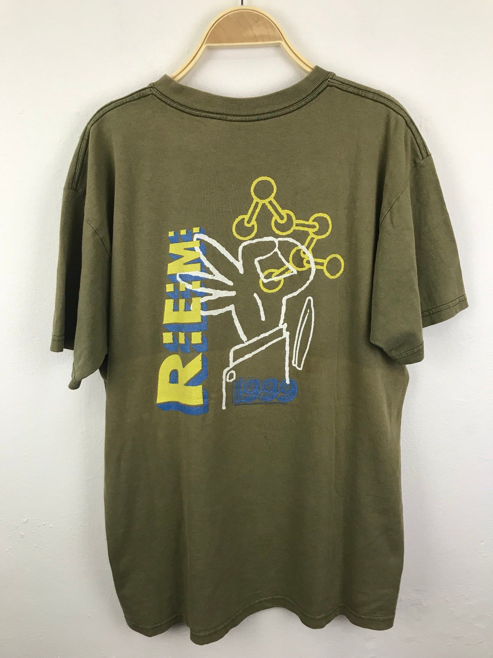 Vintage 90S Rem American Alternative Rock Band / Rare Promo Album / Indie Rock Britpop 1999 Tee T-Shirt