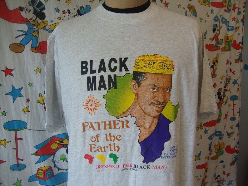 Vintage 90S Respect The Black Man Father Of The Earth Deadstock Rap Hip Hop Concert Tour